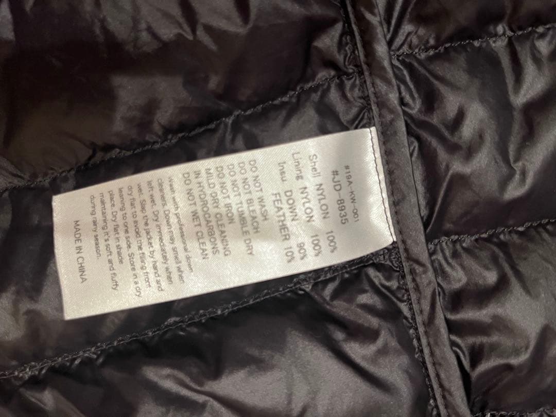 ✨セール✨DANTON ダントン グレー インナーダウンコート　ロング　34