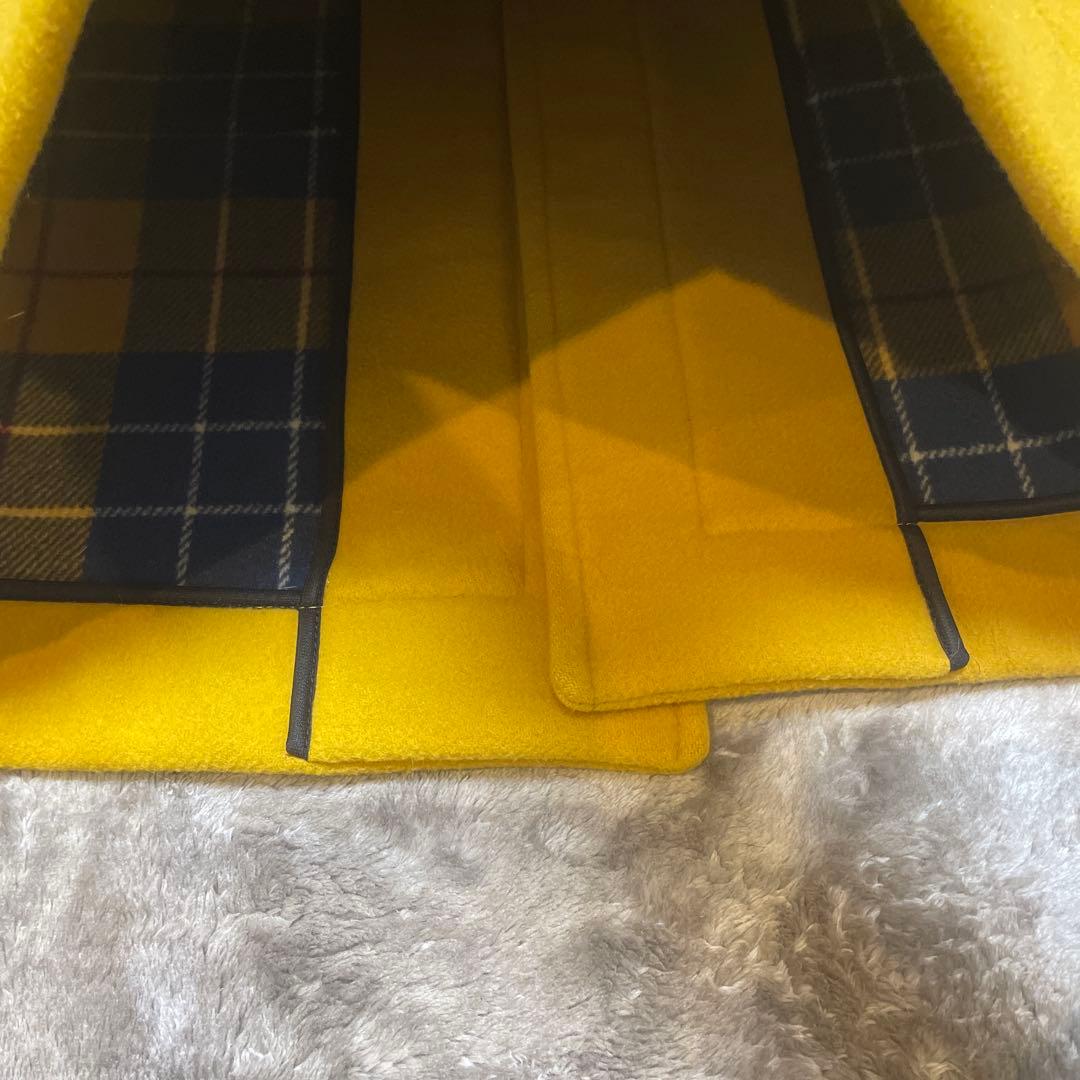 イングランド製 ロンドントラディション 裏チェック ダッフルコート イエロー S