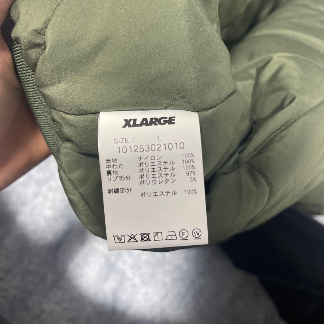 XLARGE カモフラージュ フード付きダウンジャケット