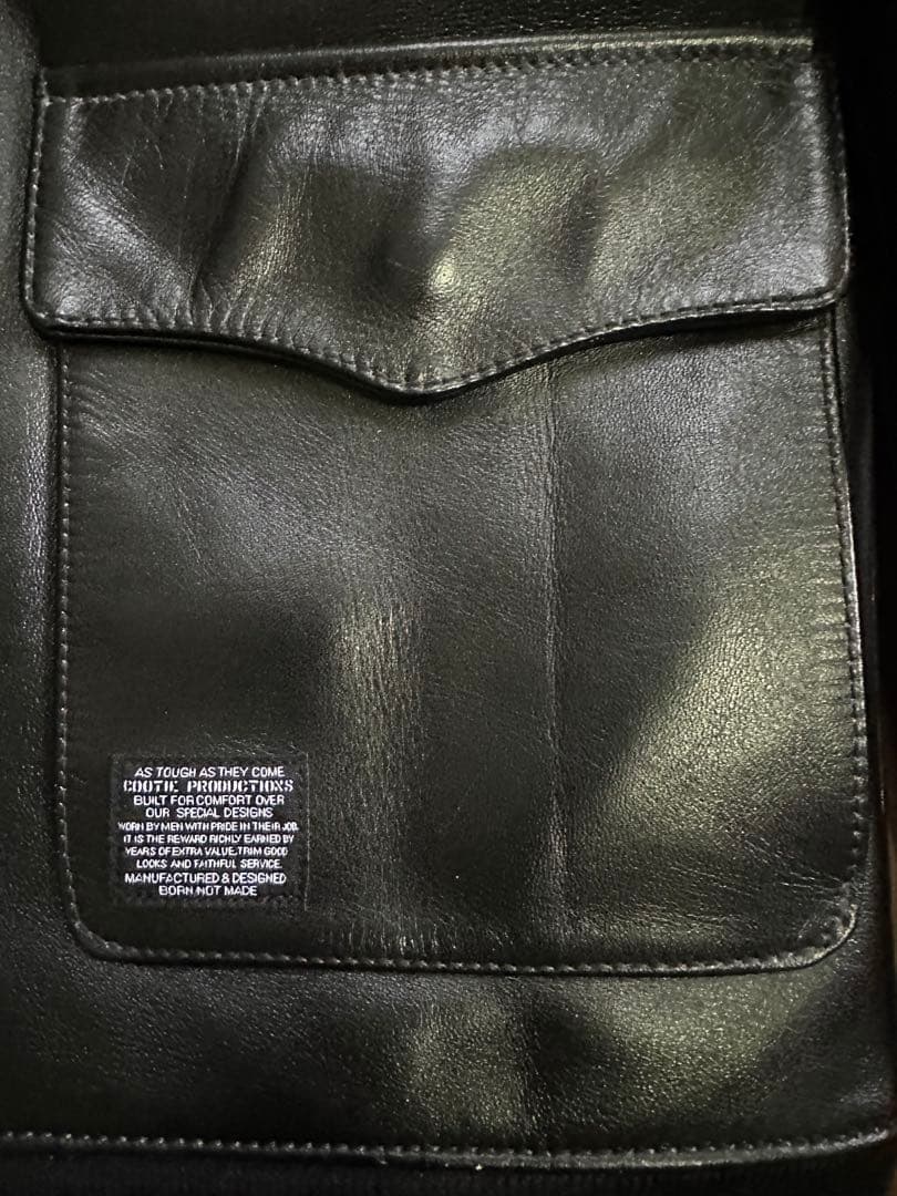 COOTIE本革 黒 レザージャケット Mサイズ