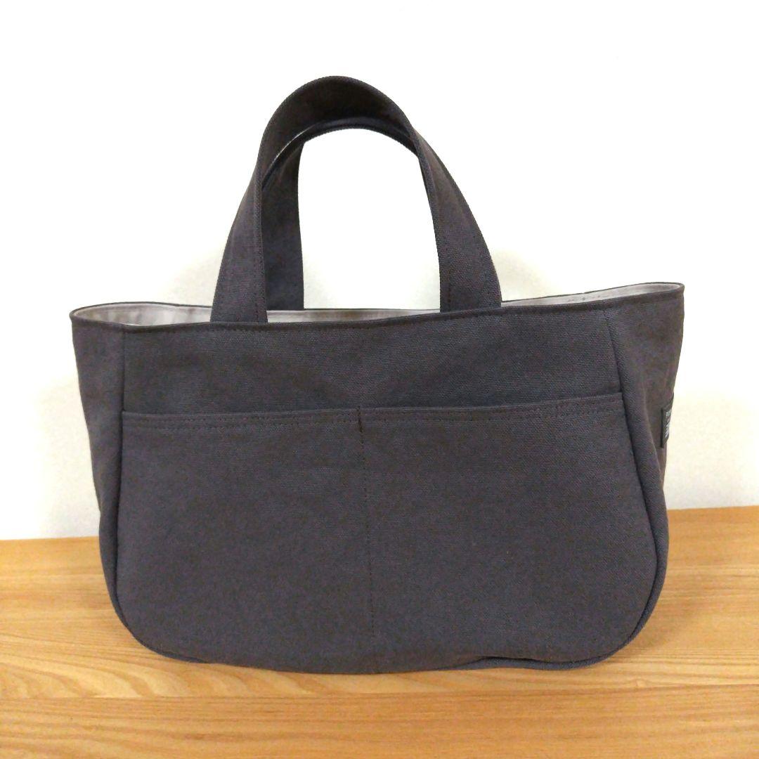 ハンドメイド、トートバック、帆布 ラウンド&ティアドロップ