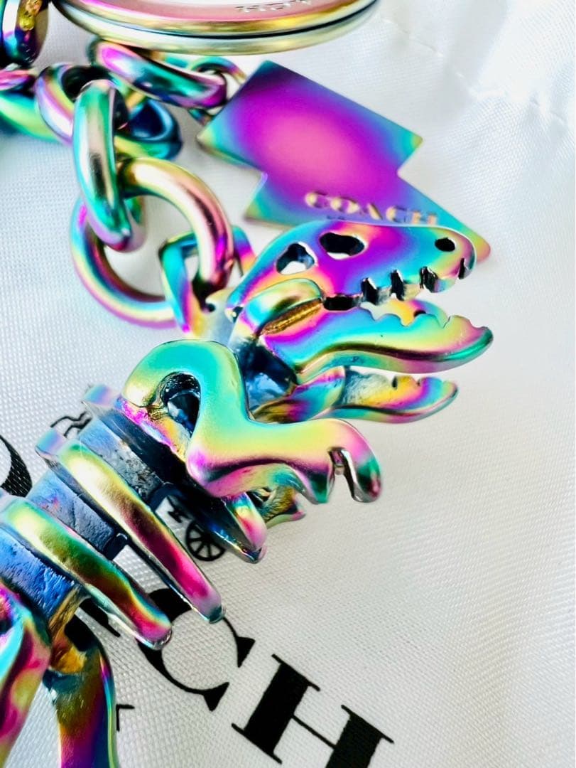 ✨極美品✨COACH　コーチ　キーホルダー　チャーム　恐竜　レキシー　ダイナソー