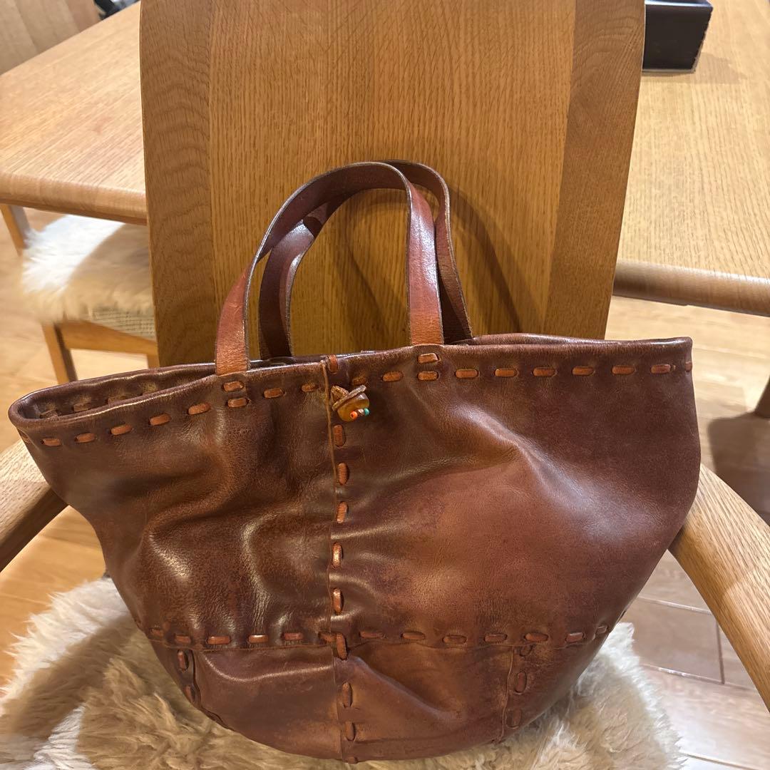 ★アンリクィール★ブラウン レザーバッグ★