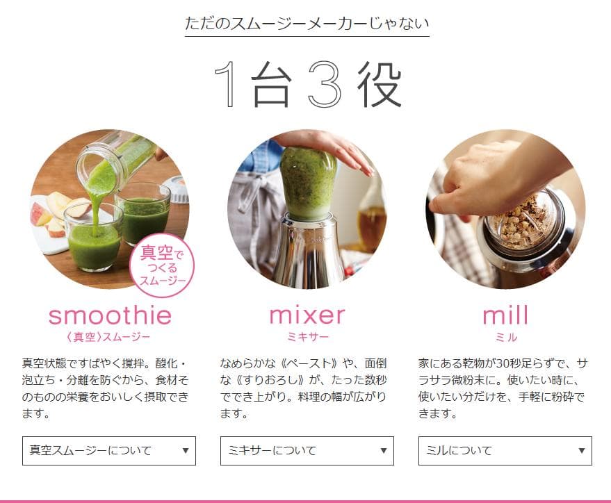 未使用★ Doctor Smoothie 真空スムージーメーカーアサヒ軽金属