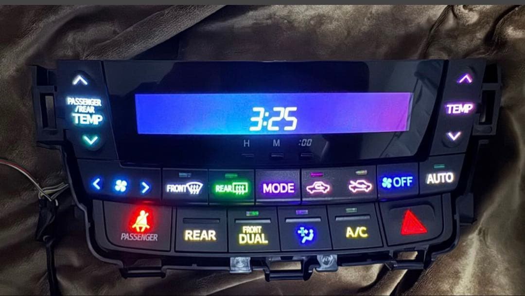 ヴェルファイア アルファード　20前期用レインボー 打ち替え済み エアコンパネル