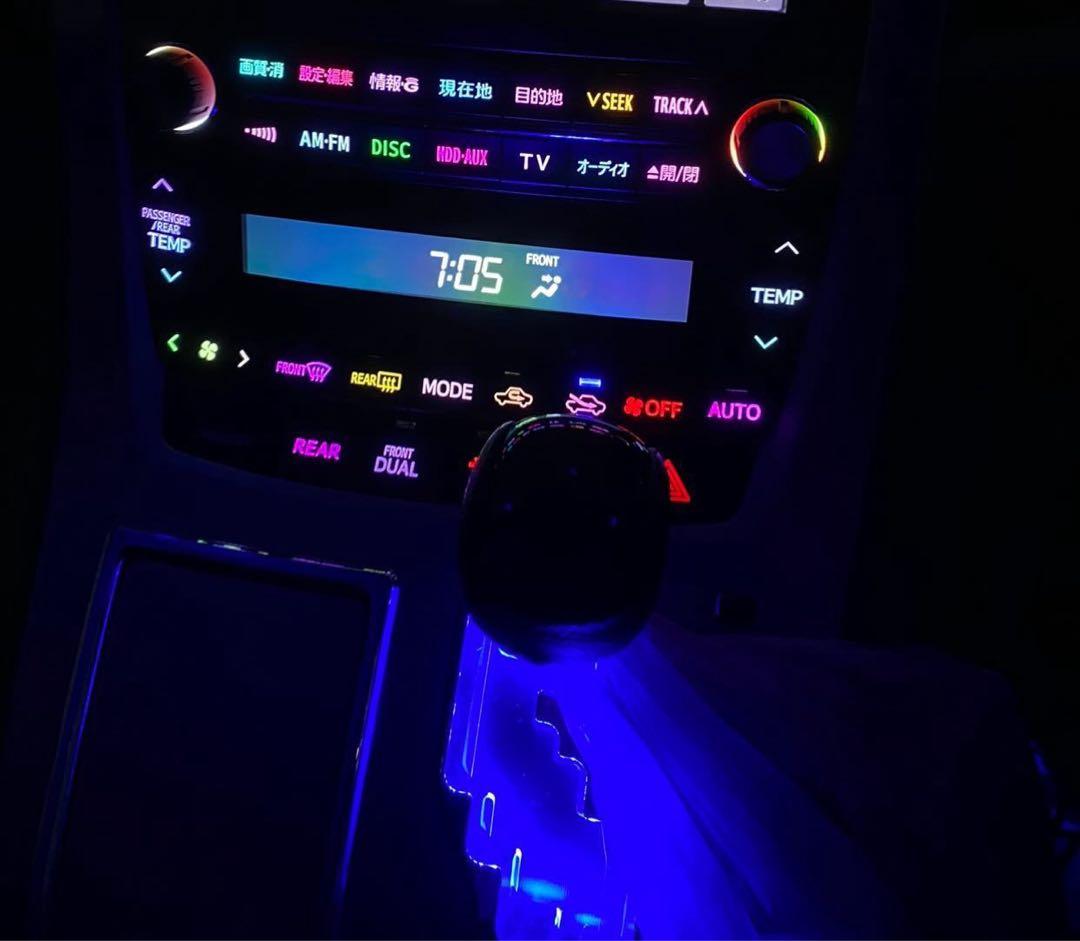 ヴェルファイア アルファード　20前期用レインボー 打ち替え済み エアコンパネル