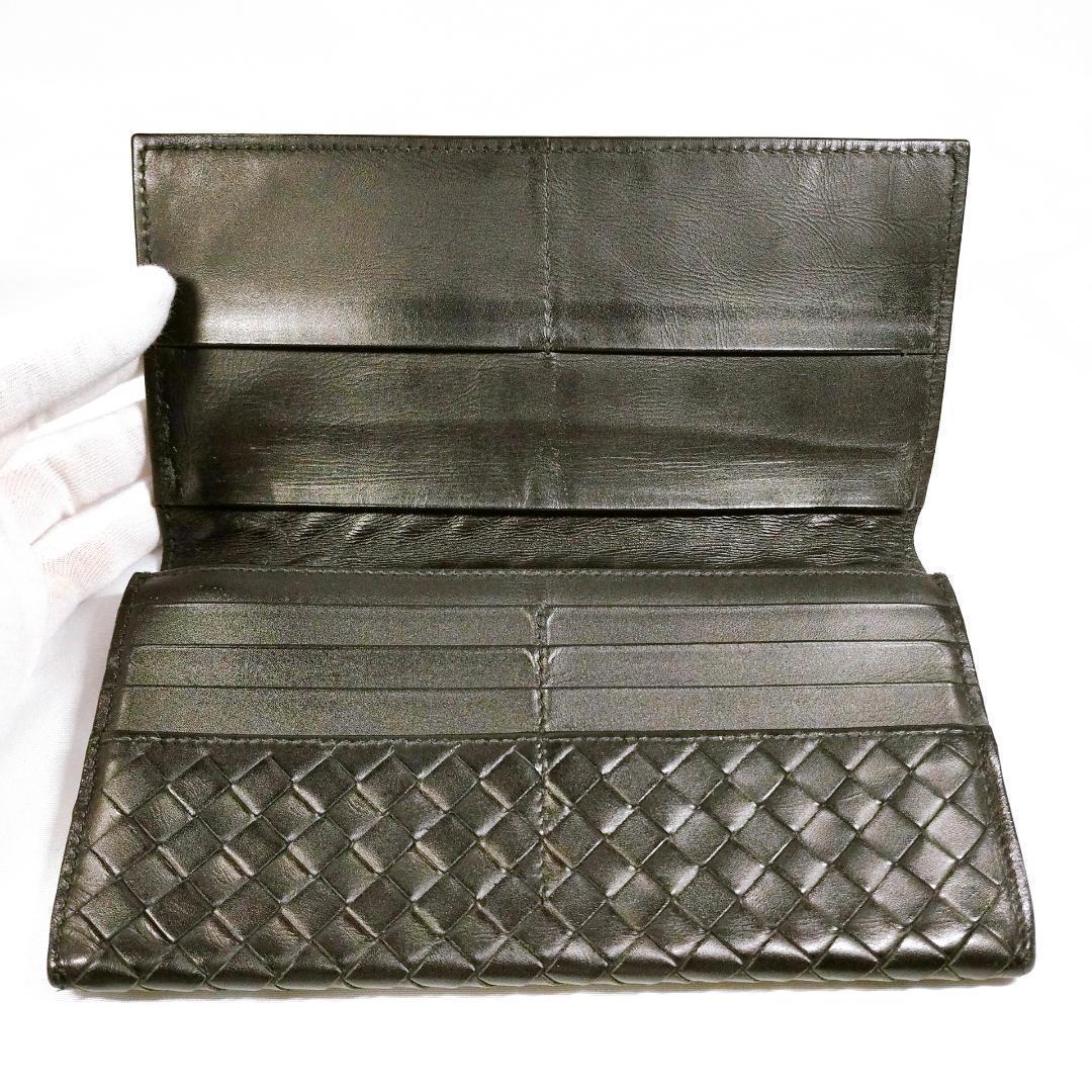 ボッテガヴェネタ イントレチャート 長財布 ブラック メンズ 正規品