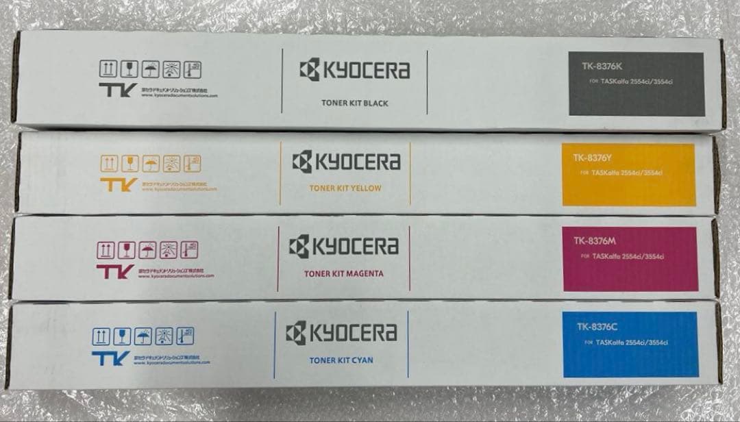 京セラ純正TK-8376K/Y/M/C 4本セット