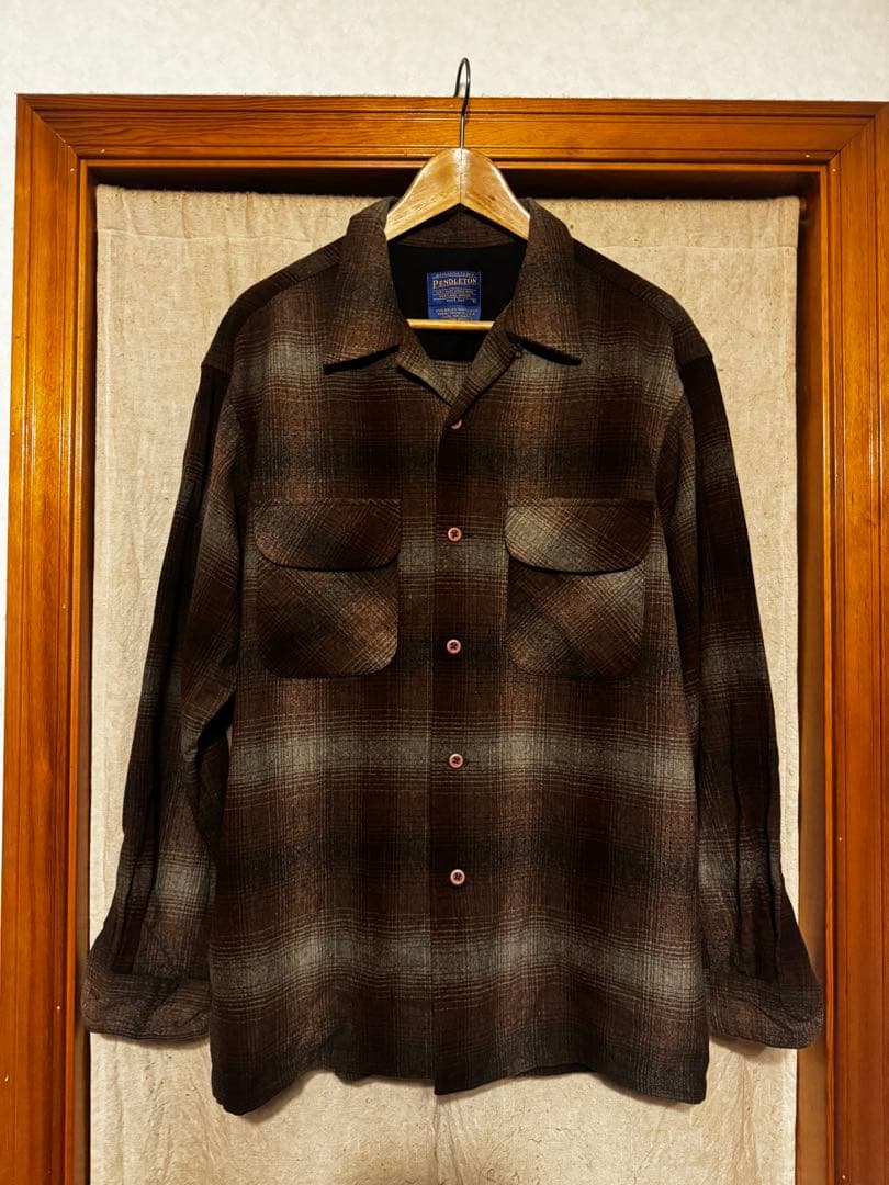 PENDLETON ペンドルトン ブラウンオンブレ ボードシャツ L 名作