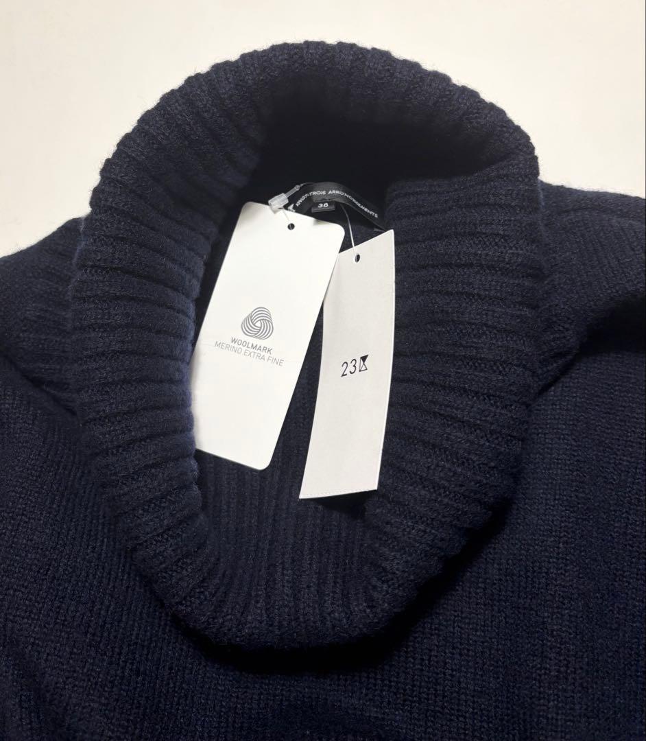 23区 ニット　ウール　カシミヤ　オフタートル　セーター　2026 新品
