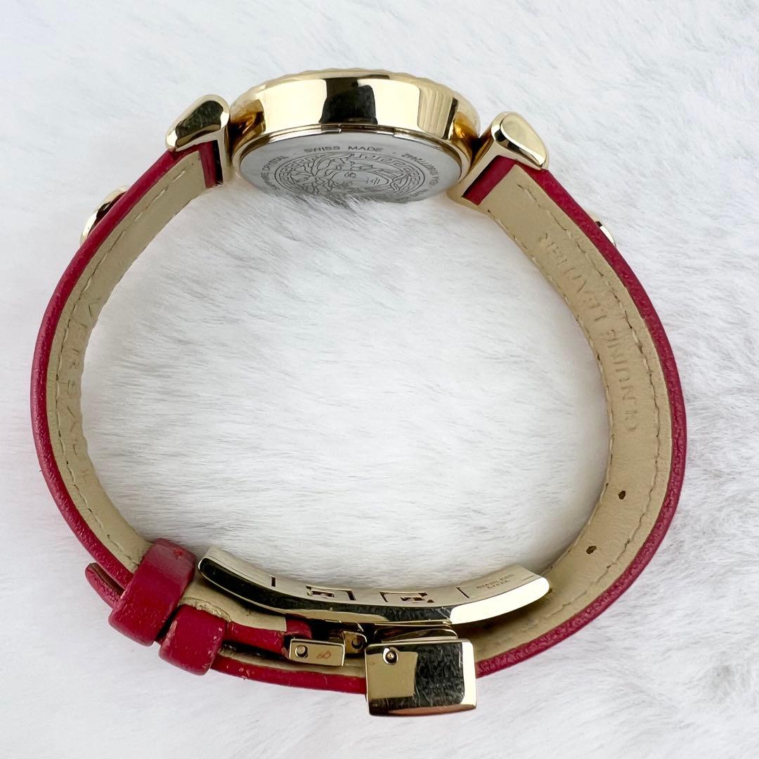 美品✨VERSACE ミニバニティ 腕時計 レッド×ゴールド メデューサ