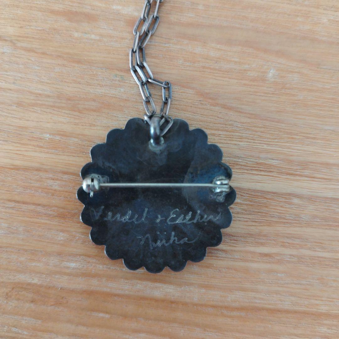 インディアンジュエリー V&E Niiha作 ズニ族 サンフェイス