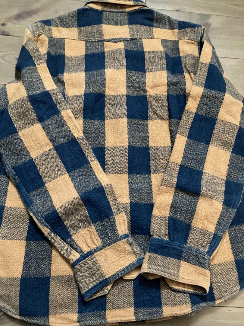 フリーホイーラーズUNION SPECIAL ネルシャツ 15 黄色×黒色