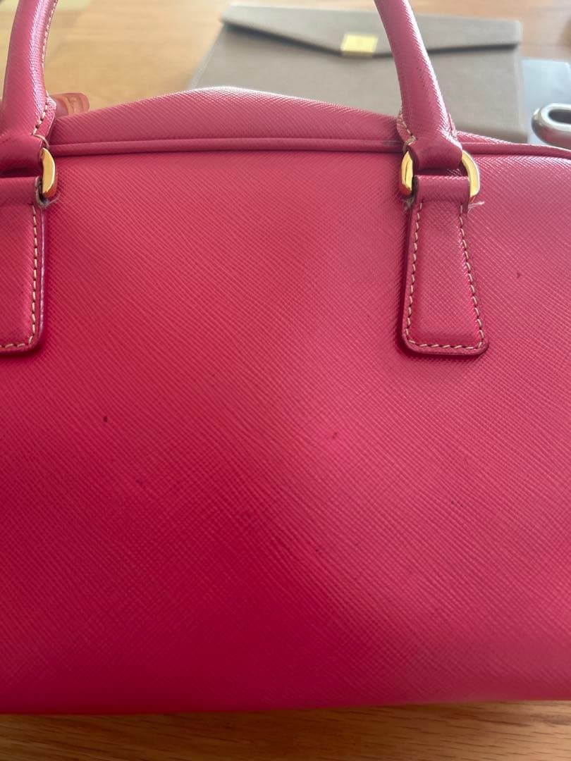 PRADA プラダ サフィアーノ レザー ミニボストン ハンドバッグ 正規品