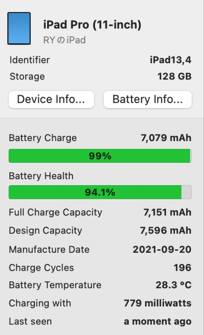 【Apple Pencil付き】iPad Pro 11インチ グレー128GB