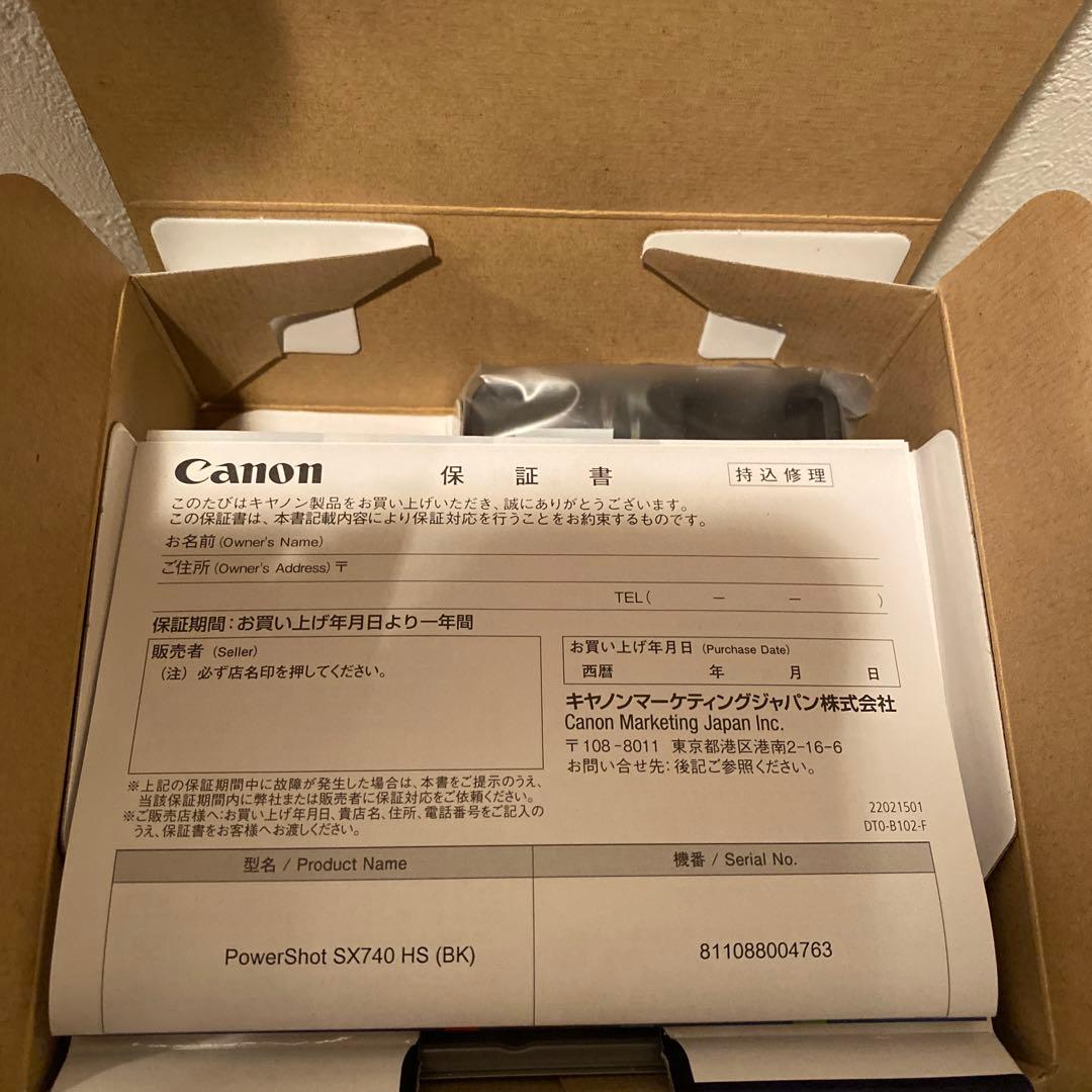 Canon PowerShot SX740 HS 新品未使用品　ブラック