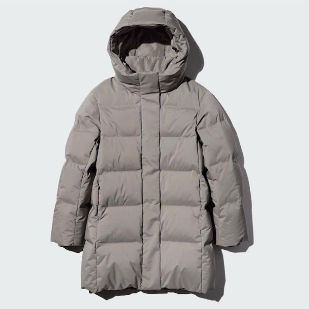 【新品未使用】UNIQLO　ユニクロ　シームレスダウンショートコート　グレー　M