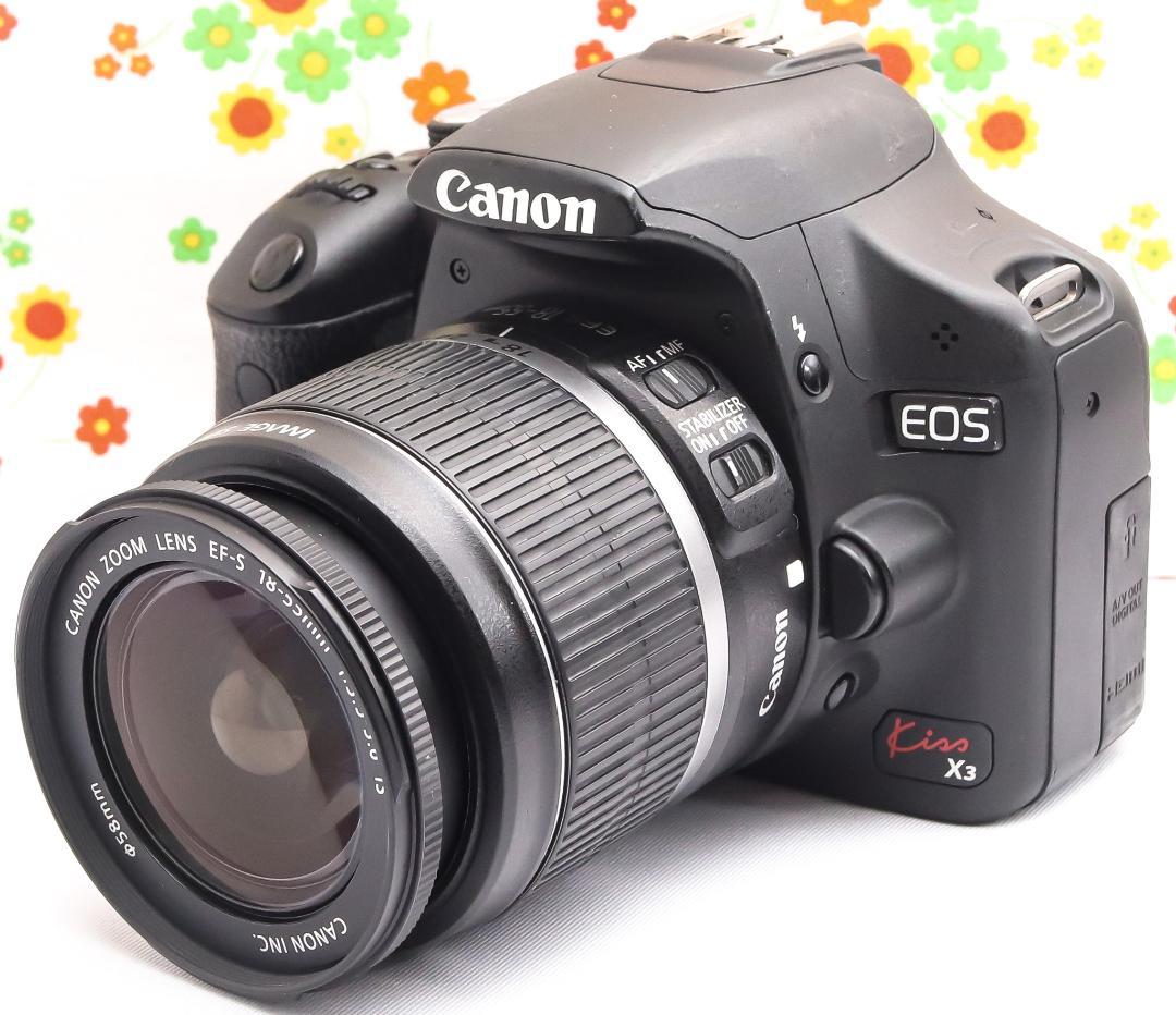 キャノン Canon Kiss X3 ☆初心者歓迎☆スマホに転送☆動画撮影