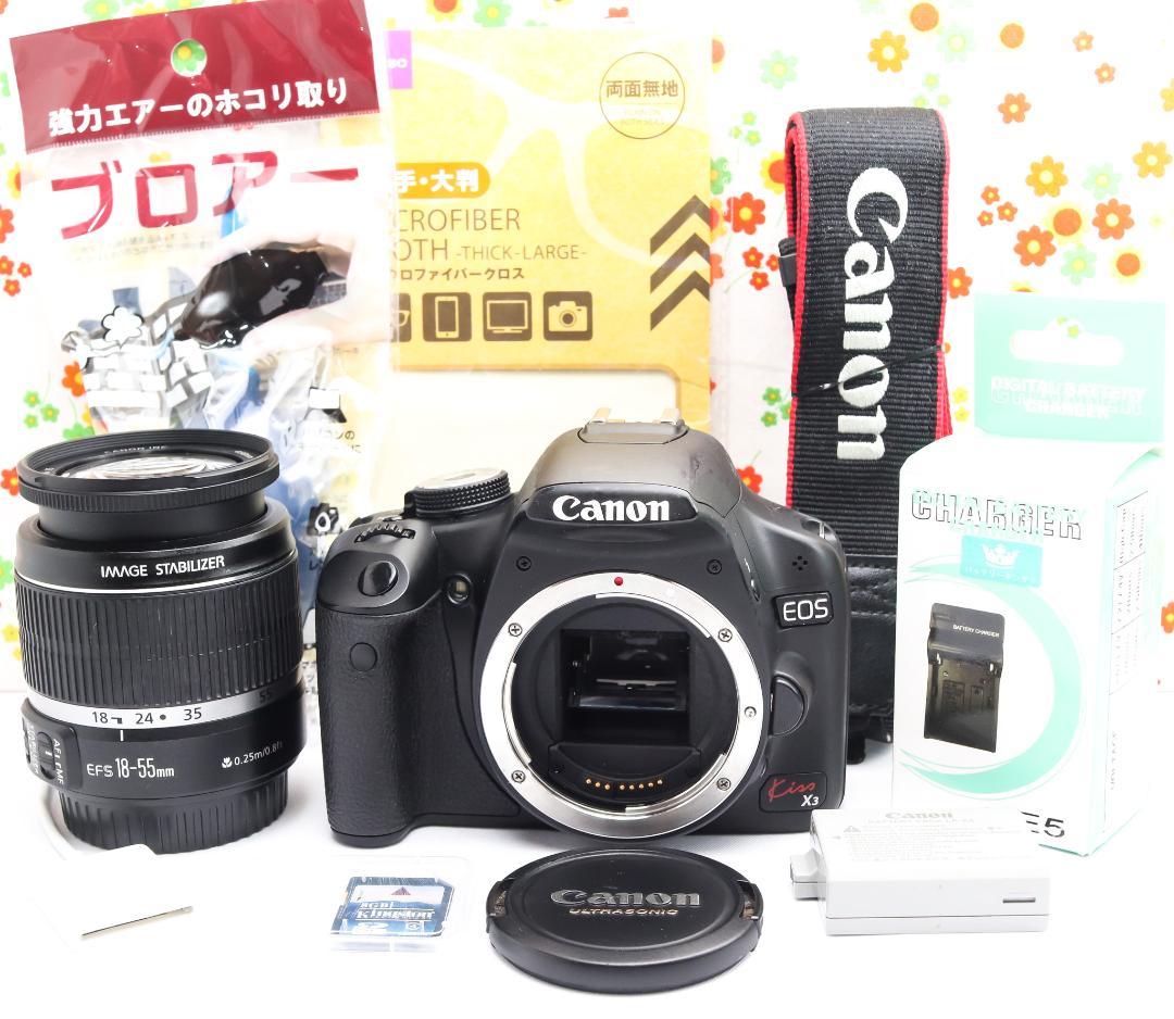 キャノン Canon Kiss X3 ☆初心者歓迎☆スマホに転送☆動画撮影