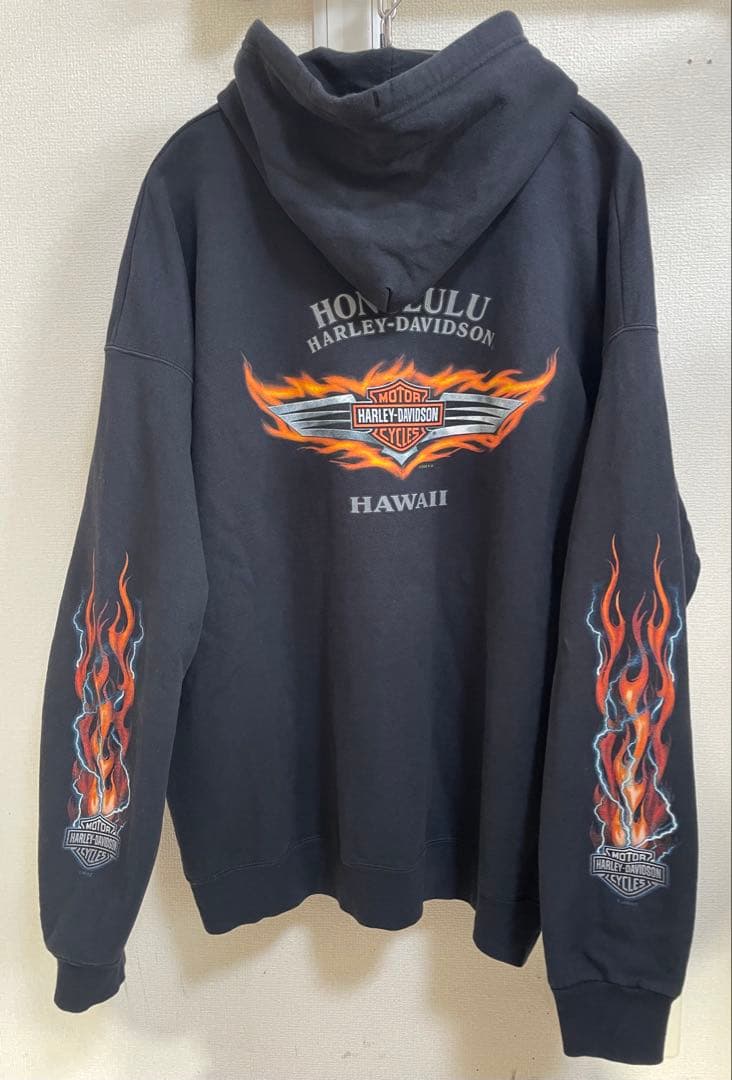 XL フレイム　サンダー　Harley-Davidson ハーレー　パーカー