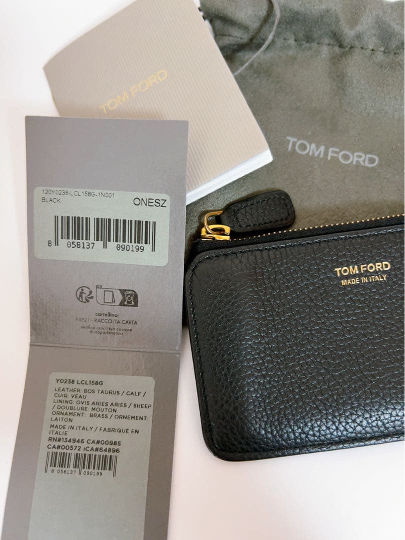 トムフォード　TOM FORD ケース　カードケース　黒　ブラック