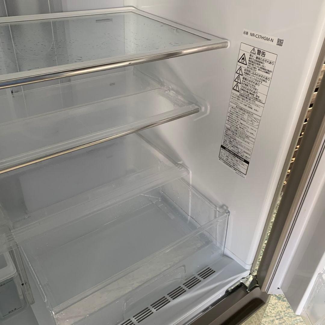 K023 PANASONIC 3ドア冷蔵庫 2018年製 NR-C37HGM-N