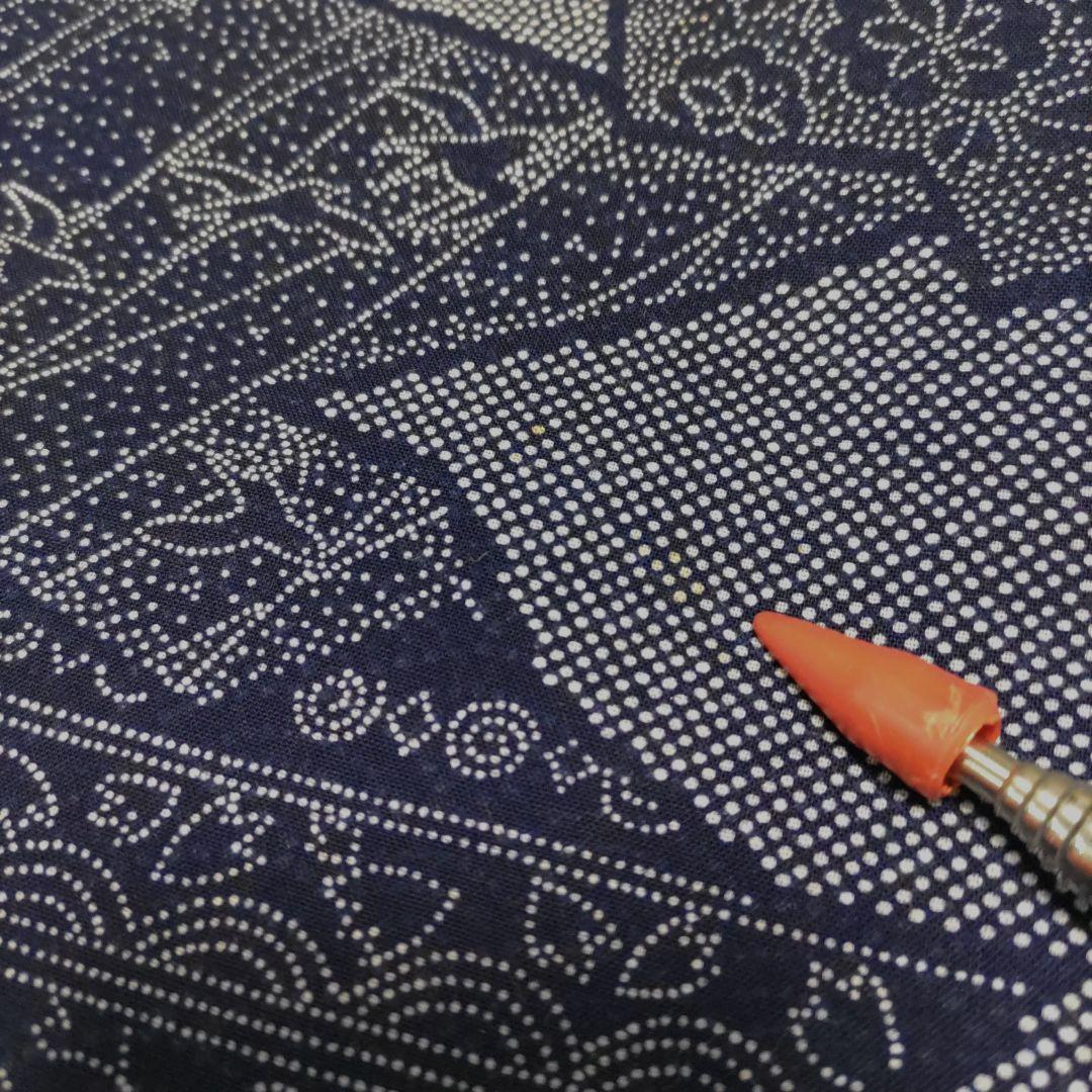 竺仙　籠染め　浴衣　ゆかた　リバーシブル　両目