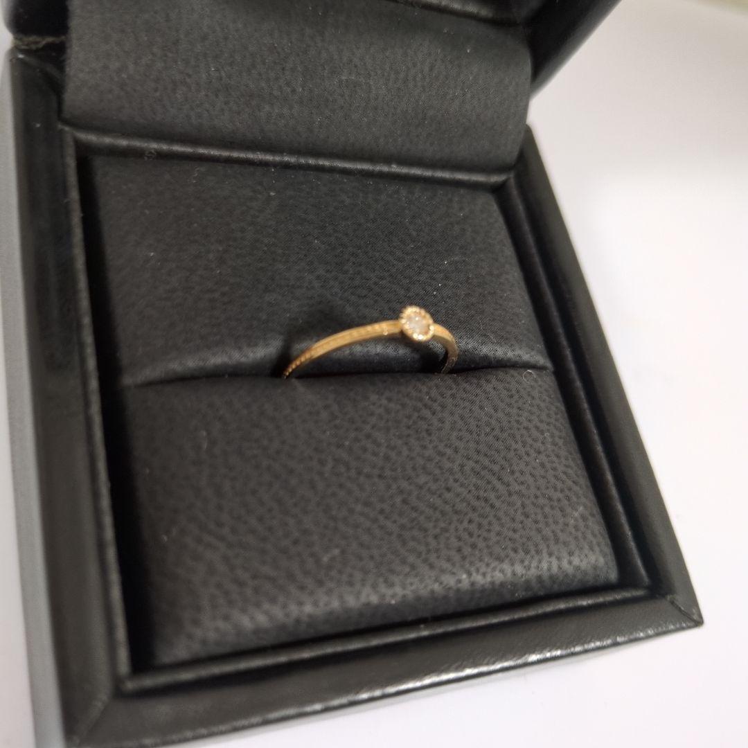 お値下げしました ete k10yg ダイヤモンリング7号 【最終価格】