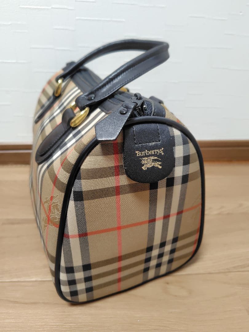 バーバリー　ミニボストンバッグ　ノバチェック