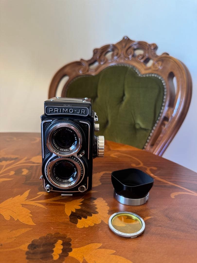 【希少・完動品】PRIMO-JR 二眼レフカメラ　東京光学　127フィルム付