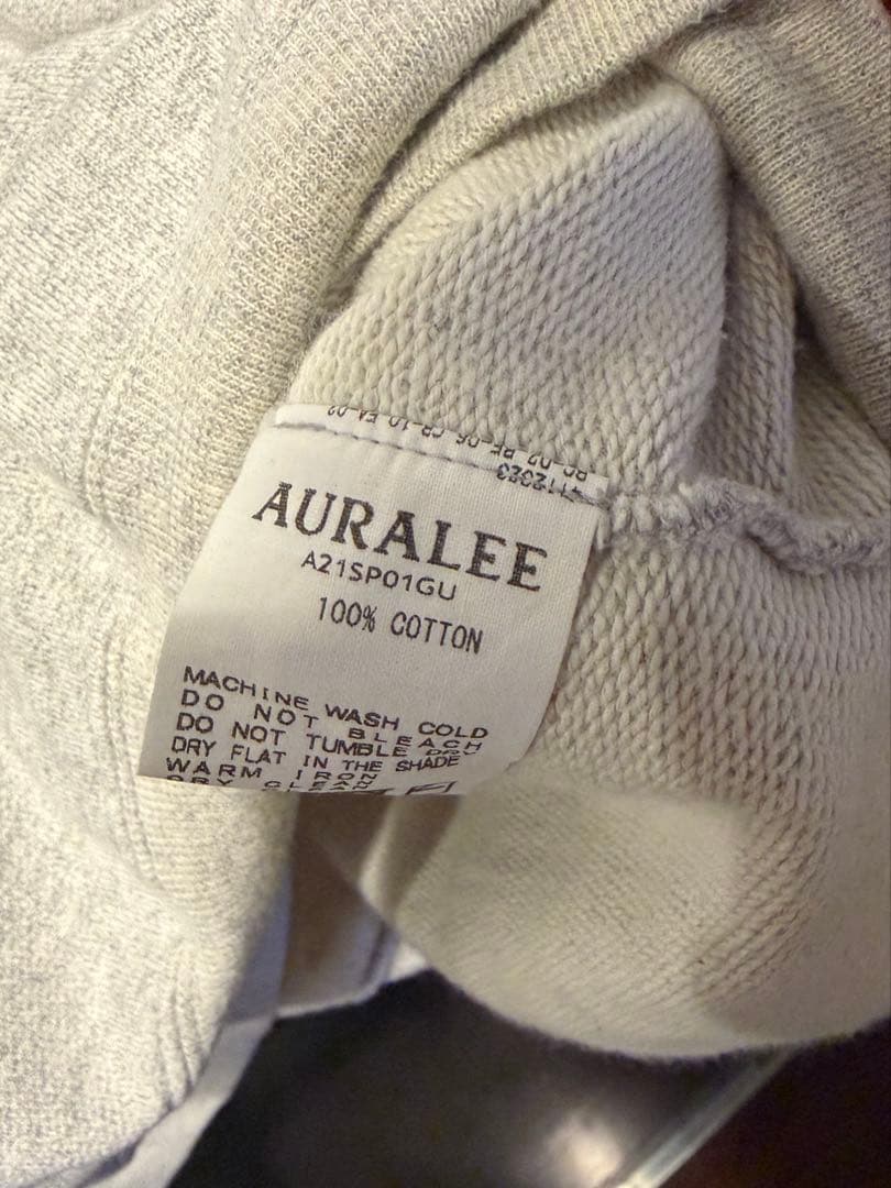 トップス AURALEE SUPER SOFT SWEAT BIG P/O PARKA 5