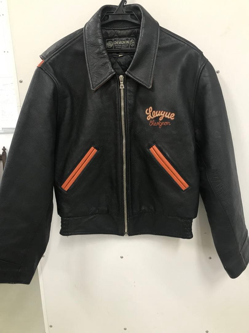 [希少] CHEVIGNON シェビニオン　高級牛革レザージャケット