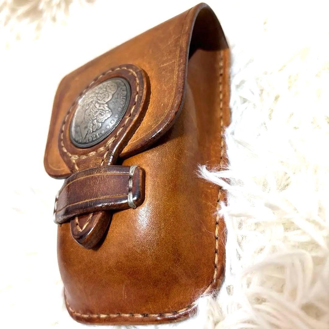 オールドカンパニー　ポーチ　ベルトポーチ　本革　レザー　バイク　アメカジ