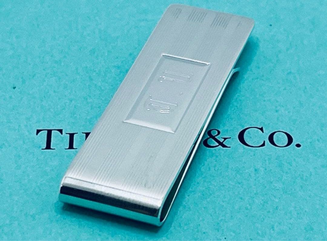 h485 ティファニー　エンジンターン　マネークリップ　シルバー　925