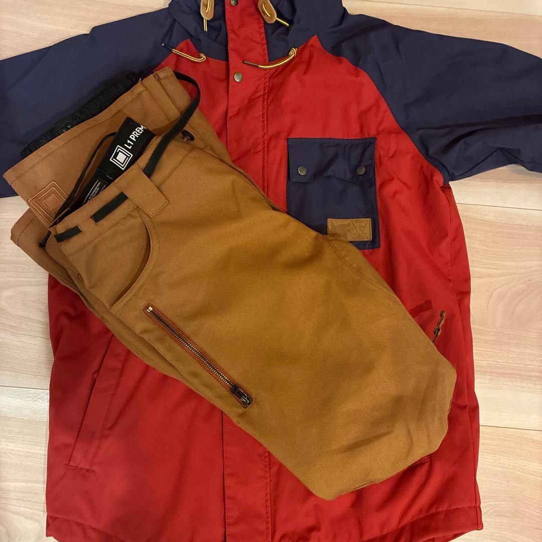 L1 PREMIUM OUTERWEAR スノーボードウェア M 上下セット