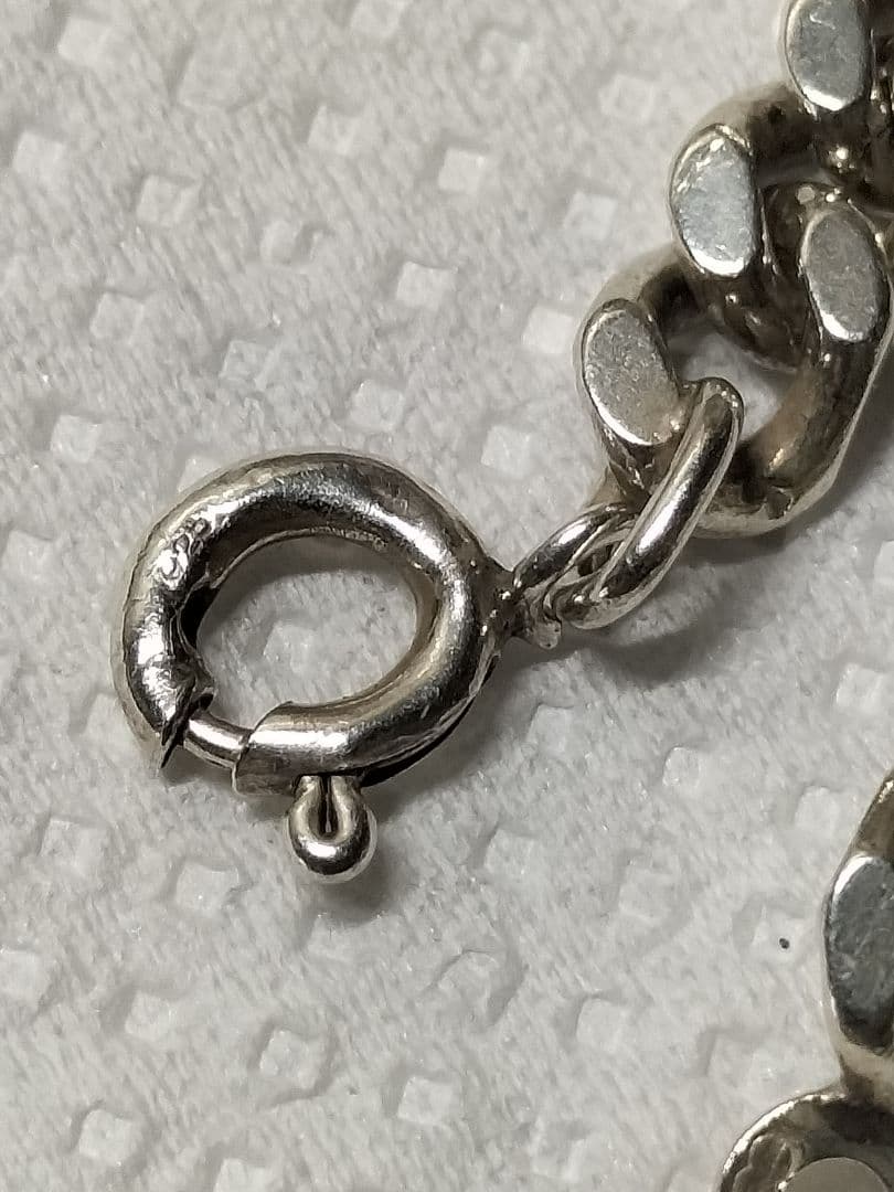 シルバー オーバルリンクチェーンネックレス 約50cm 925 50g