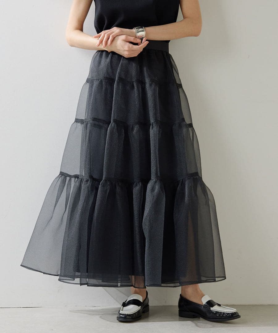 【超美品】Whim Gazetteオーガンジーボリュームスカートチュールスカート