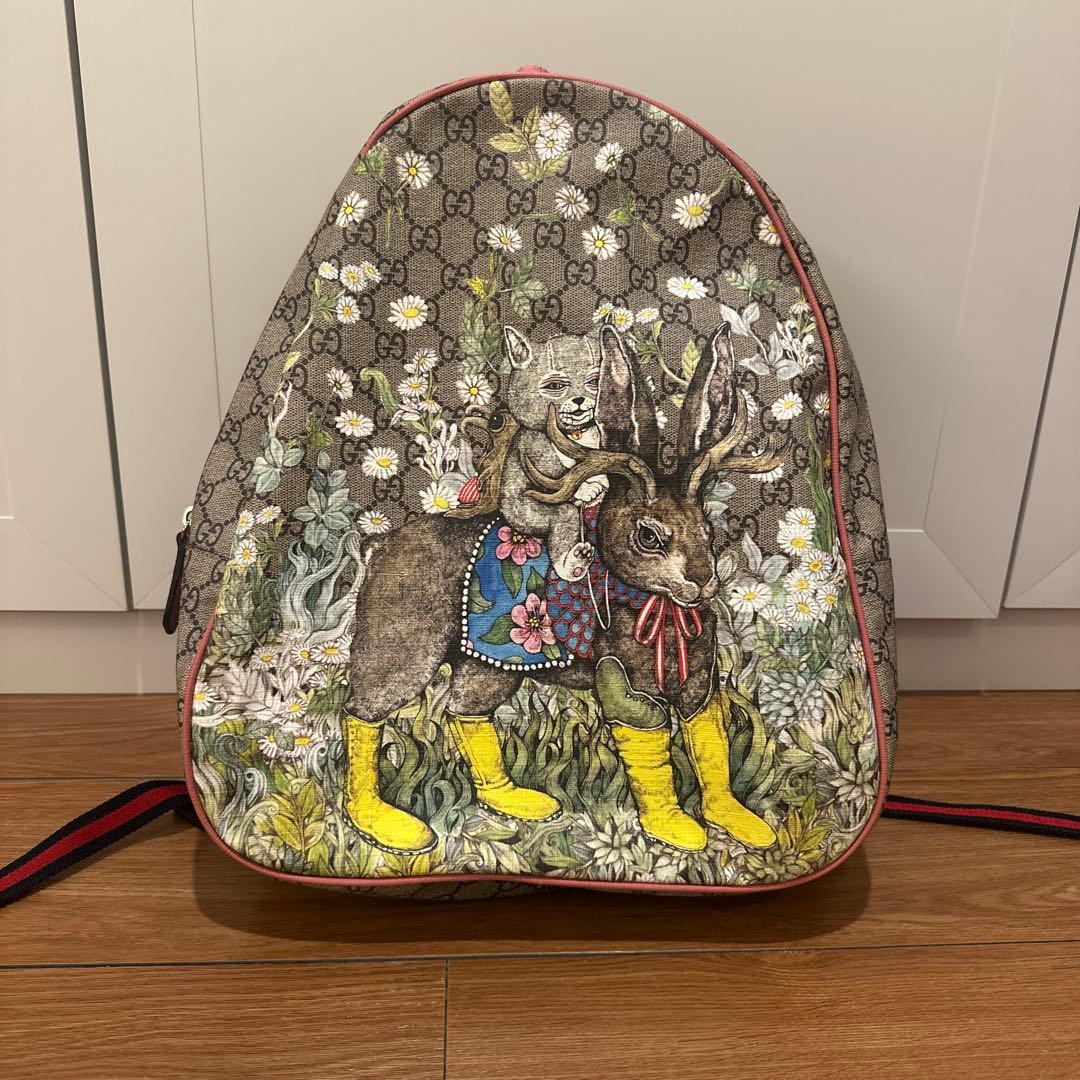 GUCCI × ヒグチユウコ キッズ　レディースリュック GGスプリーム 美品