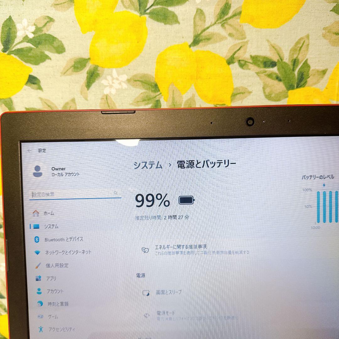 薄型美品❤️マット目な天板が可愛い✨ネットや事務にすぐ使える！設定済み❤️