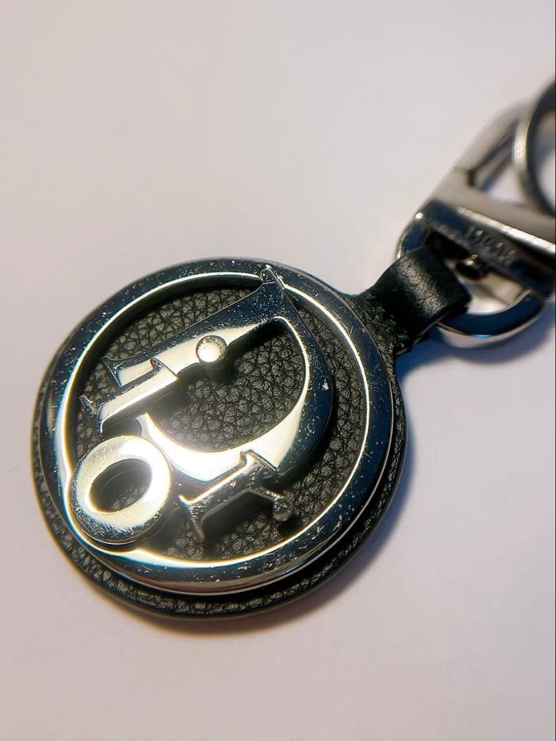 ディオール　Dior キーホルダー　キーリング　Dior ロゴ　ブラック