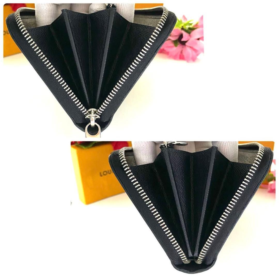 ルイ ヴィトン◎ジッピーウォレット エピ ノワール ラウンドファスナー ブラック