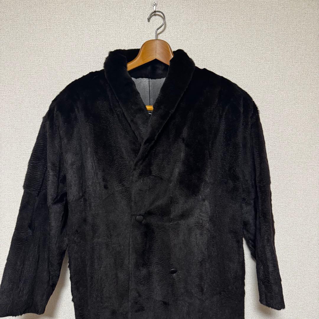 SAGA MINK 本革 ラムレザー ×総毛皮 ファー ロングコートリバーシブル