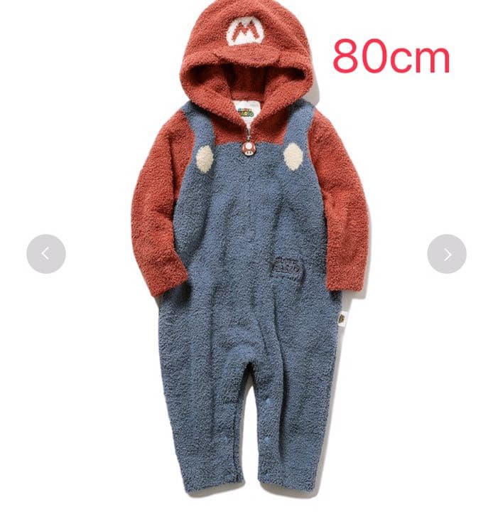 残り１点　ジェラートピケ　マリオ　ロンパース　80cm