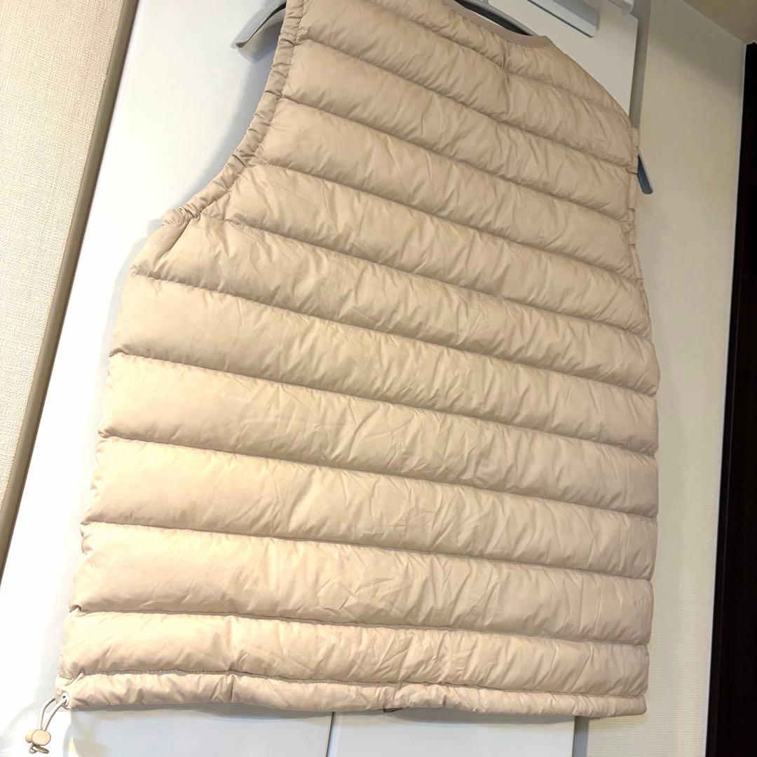 DANTON ダントン インナーダウンベスト ベージュ M 軽量 防寒 綺麗