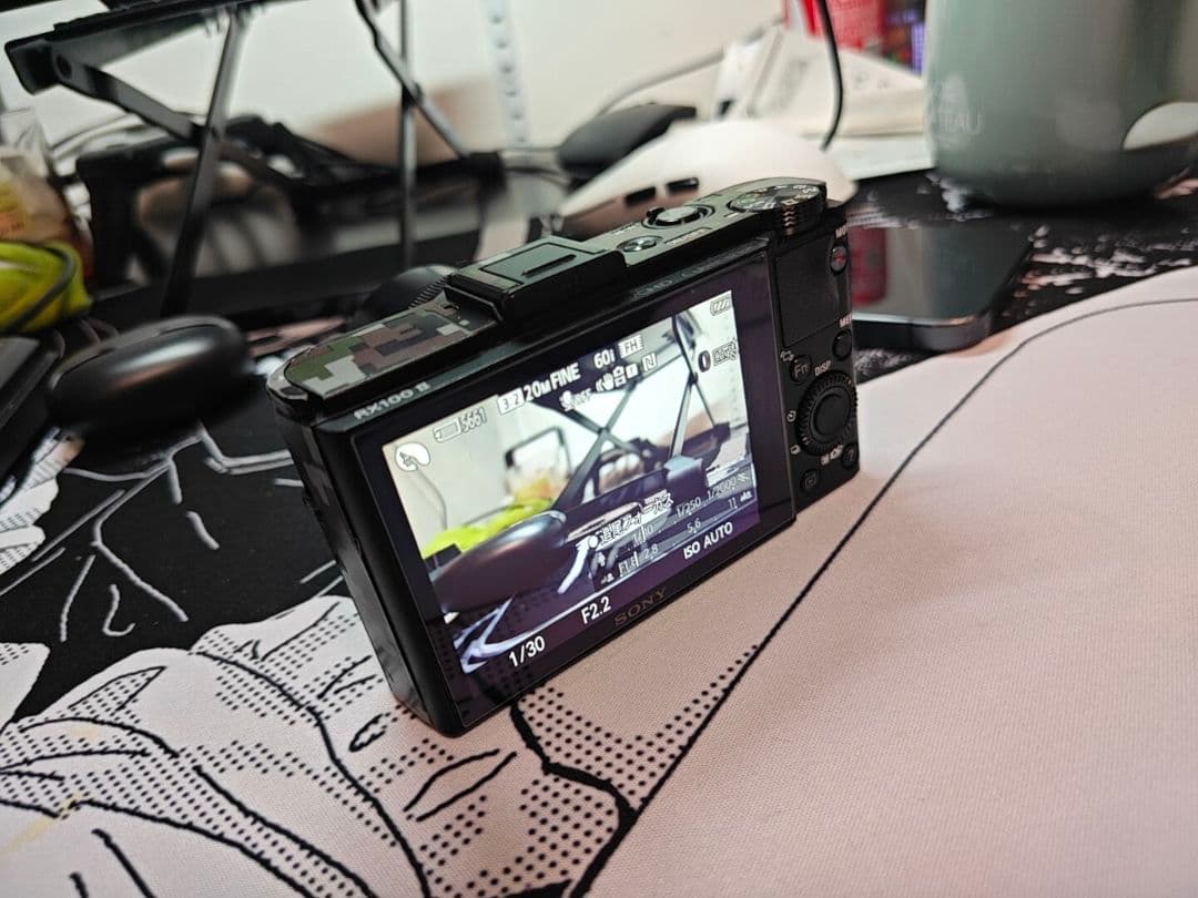 Sony RX100M2 カモフラージュスキン付き