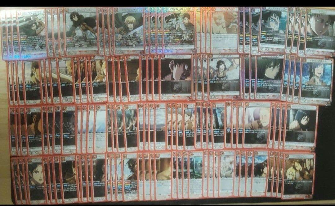 赤SR以下4コン　進撃の巨人　FINAL8枚　赤進撃 8エレン　104期