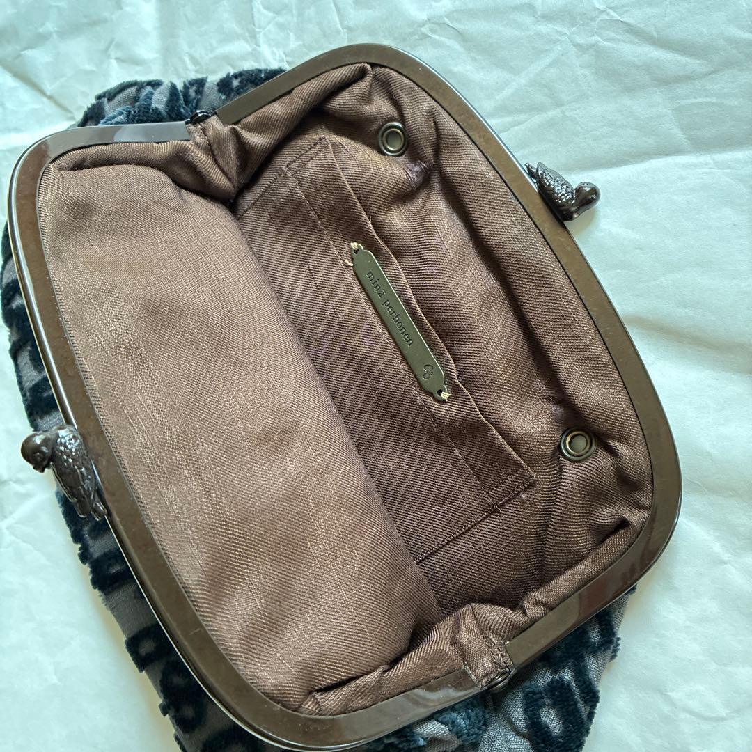 ミナペルホネン cuddle bag chorus 鳥さん口金　難あり