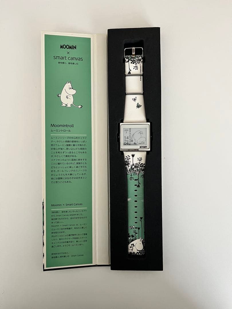 スマートキャンバス ムーミントロール エプソン　デジタル腕時計