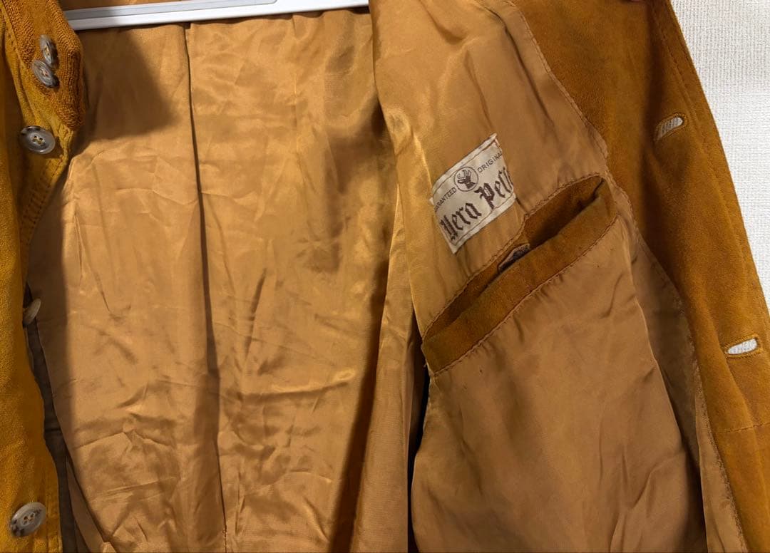 も*ん様 VERA PELLE ビンテージスウェードジャケット Lサイズ