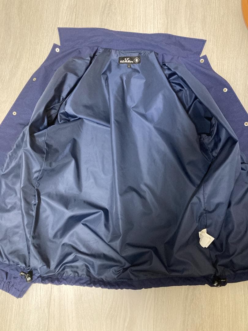 【超希少品】BAPE x FCRBコラボ COACH JACKET ネイビーL